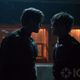 The two Robins staring one another down.